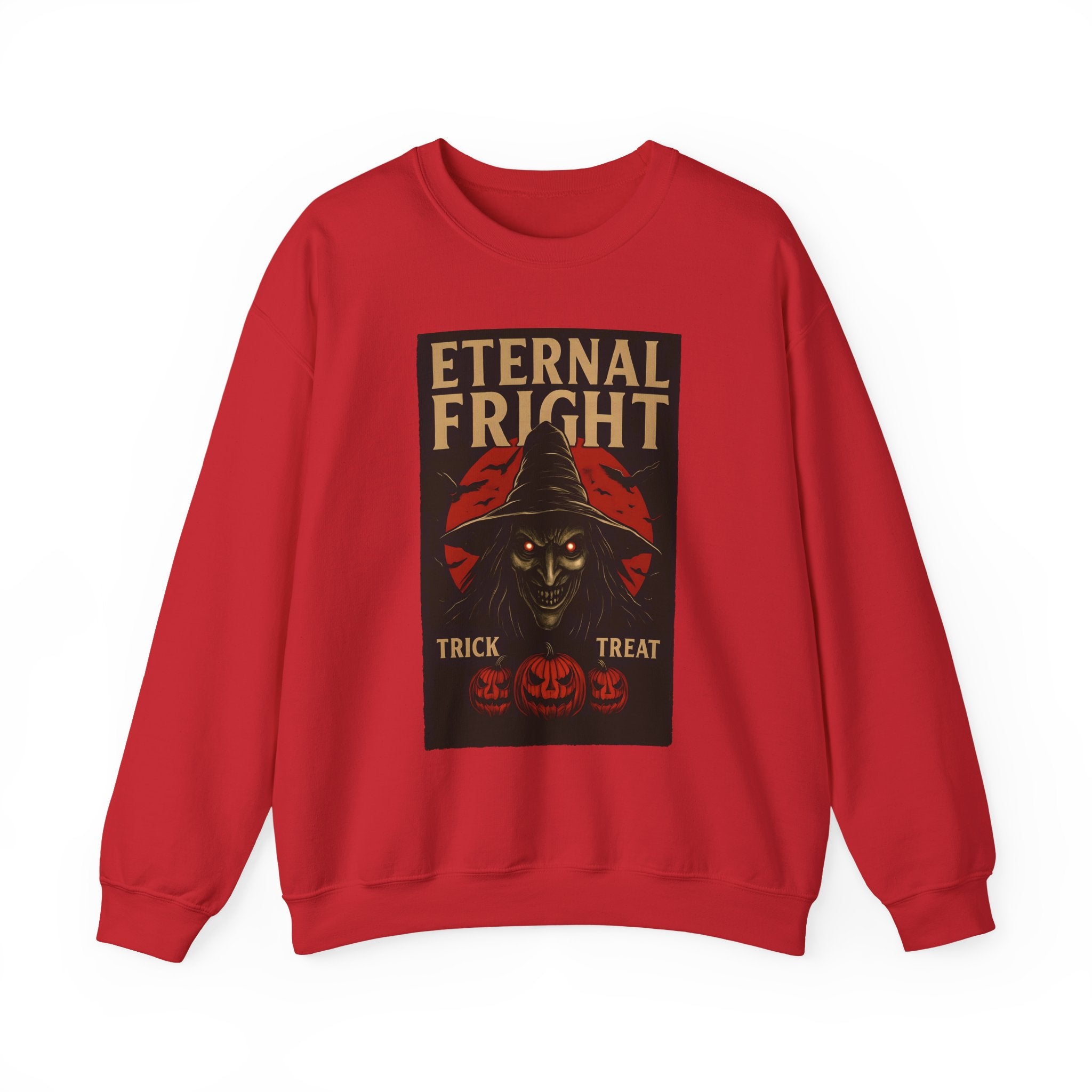Eternal Fright Crewneck Sweatshirt | Unisex Halloween Sweater, Cozy Fall Fashion, Spooky Trick or Treat Gift