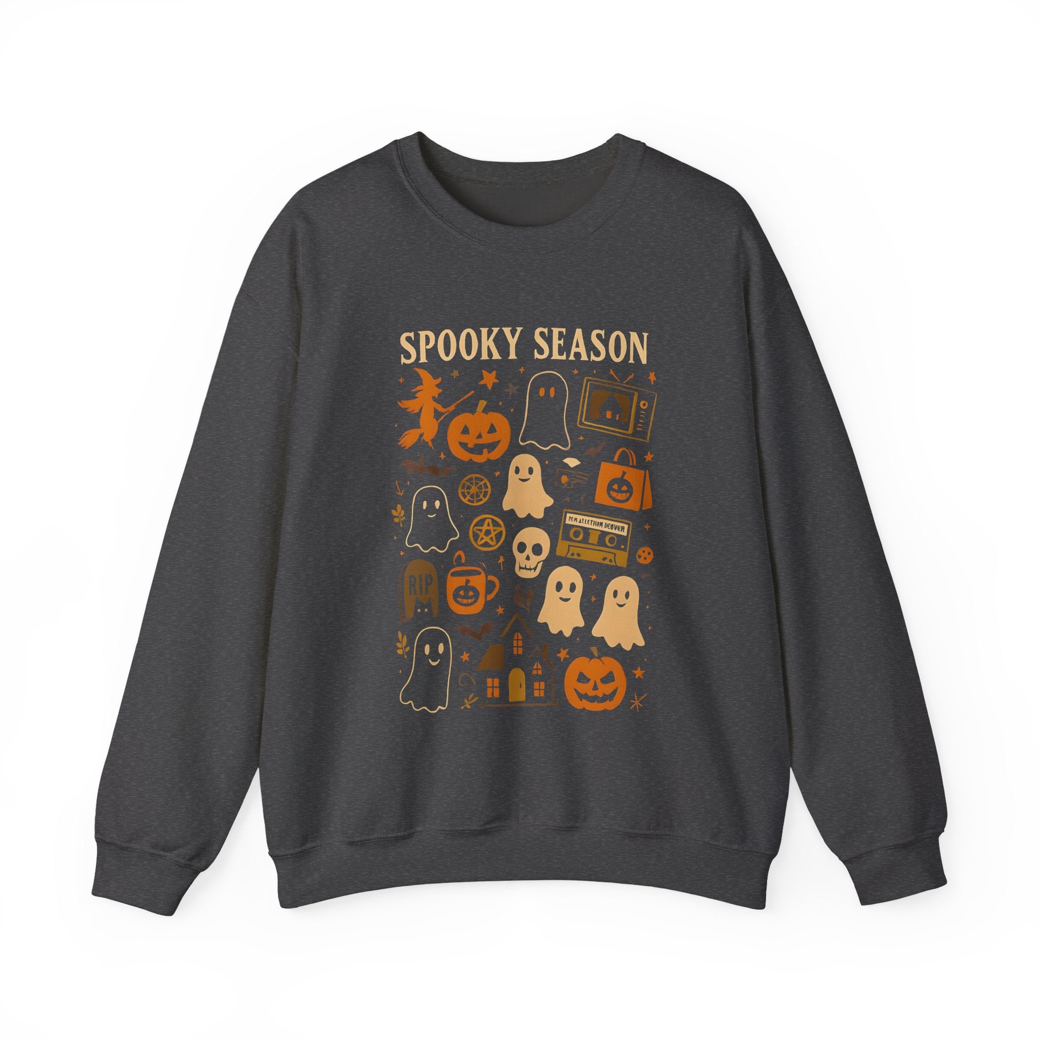 Spooky Season Crewneck Sweatshirt | Cozy Halloween Unisex Pullover