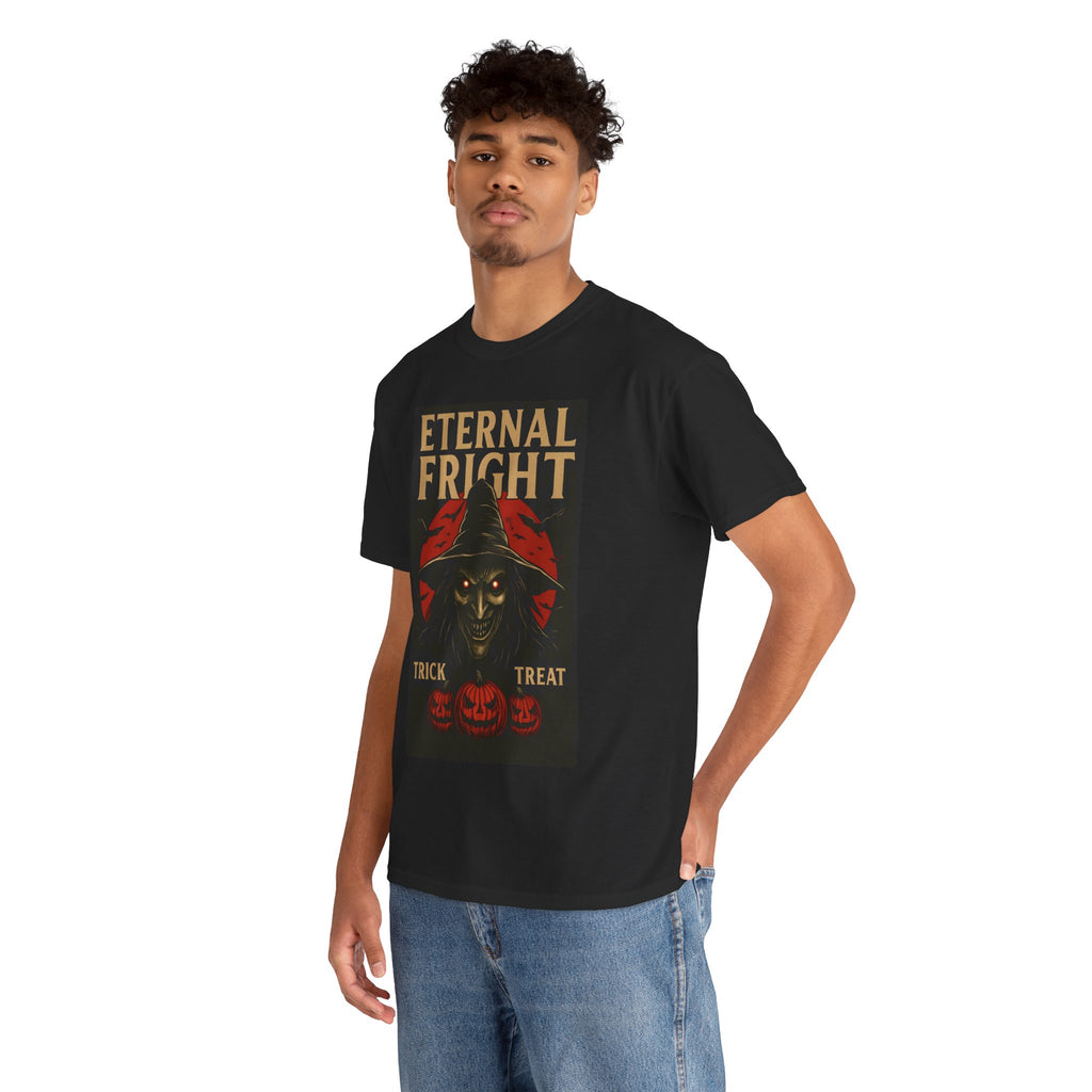 Halloween Graphic Tee | Eternal Fright Unisex Costume Shirt, Spooky Trick or Treat Top, Fall Festive Wear