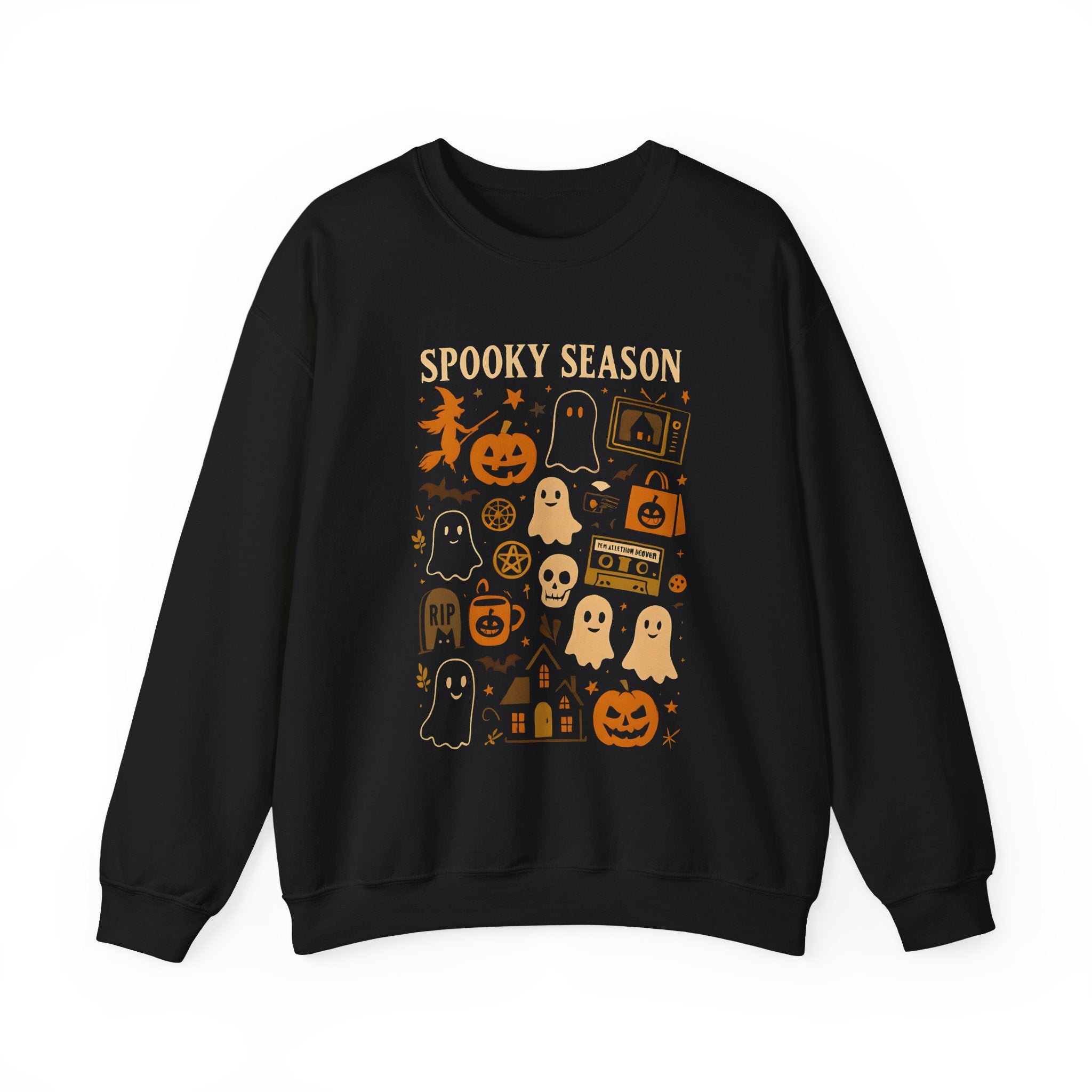 Spooky Season Crewneck Sweatshirt | Cozy Halloween Unisex Pullover