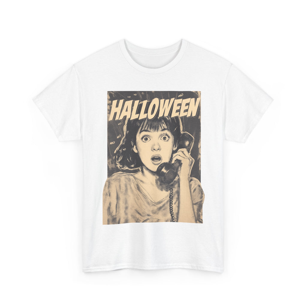Halloween Retro Graphic Tee | Vintage Spooky Unisex Cotton Shirt, Fall Fashion, Horror Movie Gift