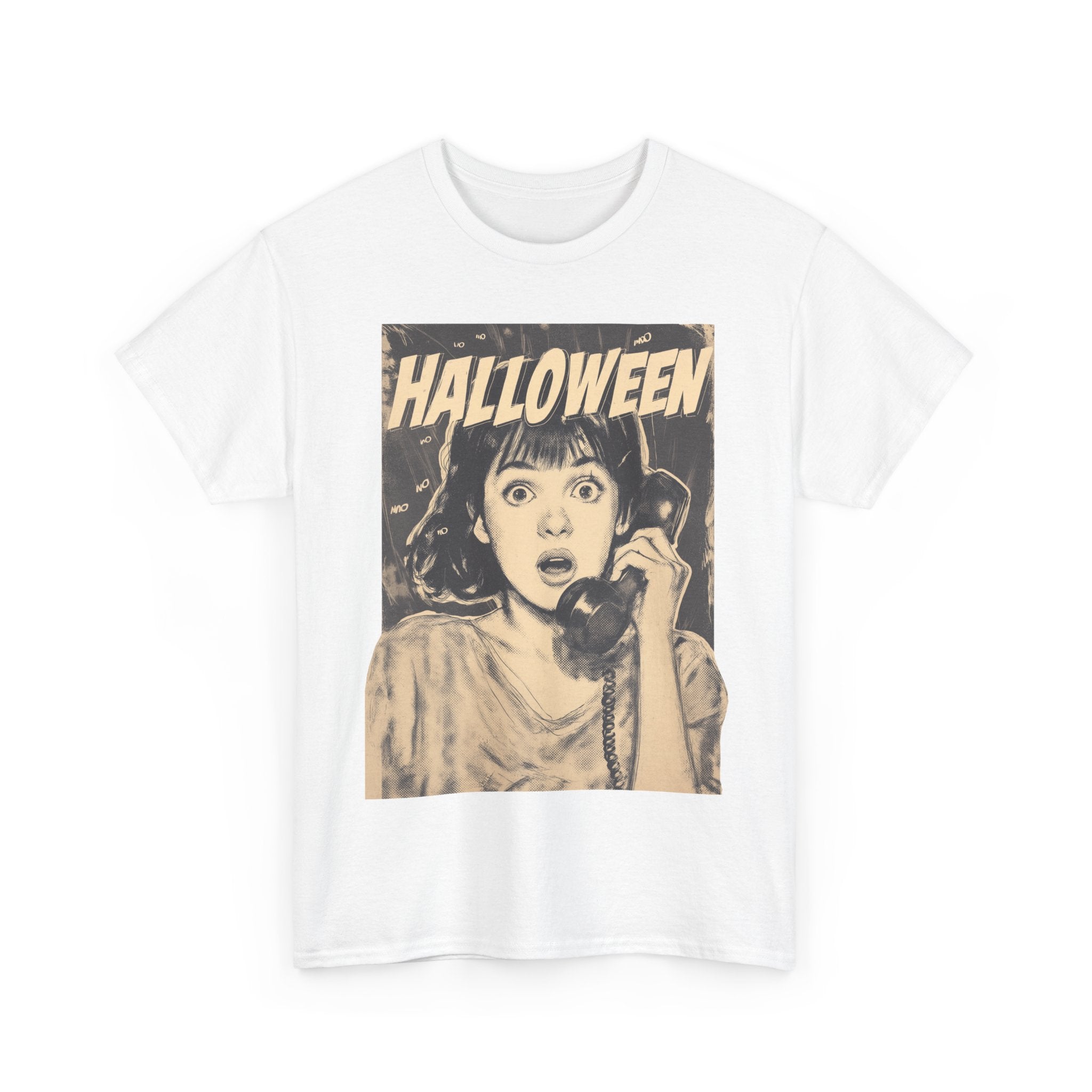 Halloween Retro Graphic Tee | Vintage Spooky Unisex Cotton Shirt, Fall Fashion, Horror Movie Gift