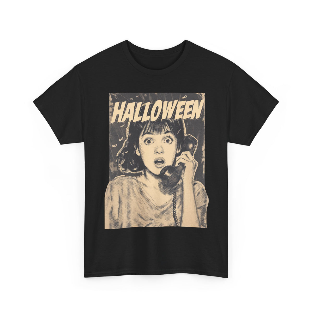 Halloween Retro Graphic Tee | Vintage Spooky Unisex Cotton Shirt, Fall Fashion, Horror Movie Gift