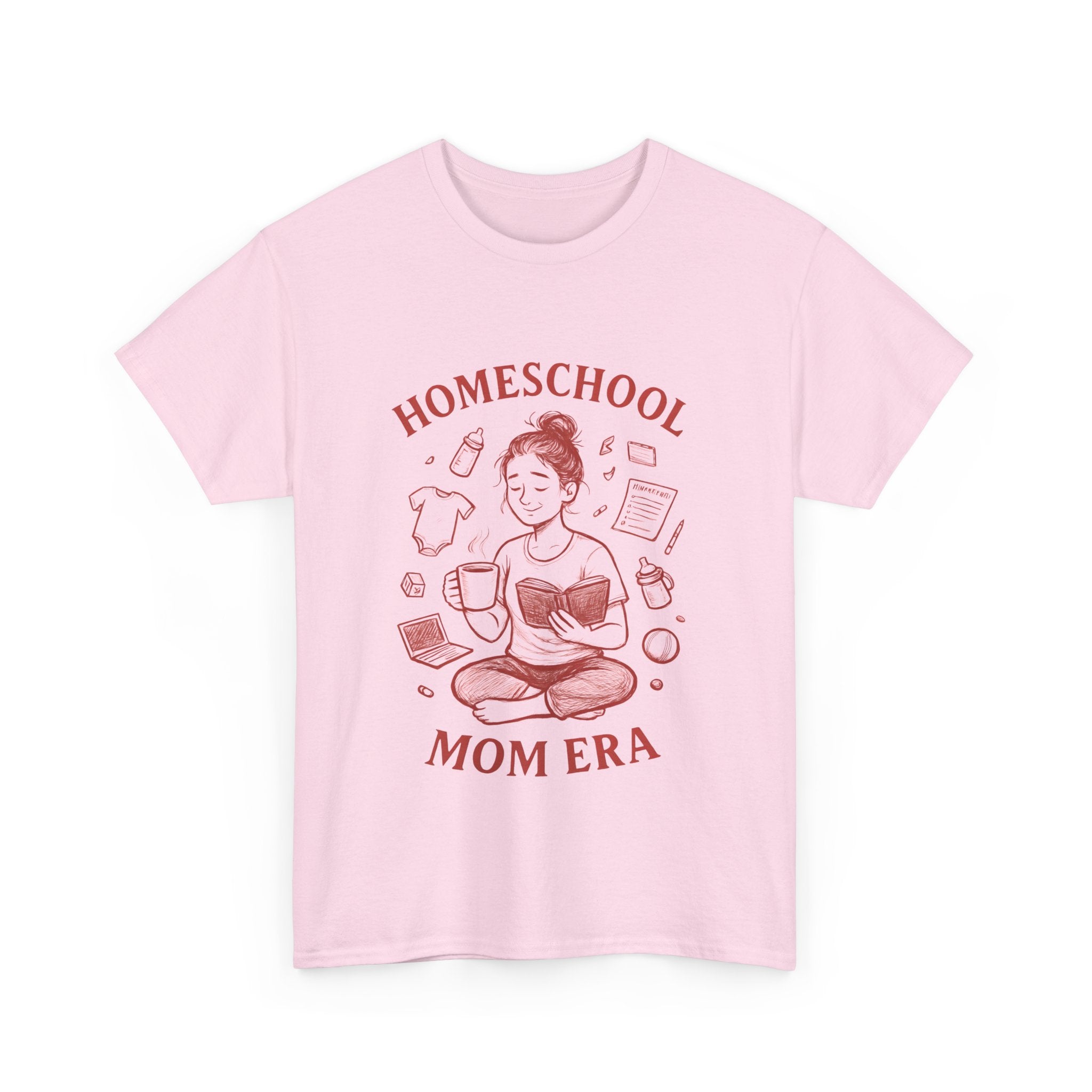Homeschool Mom Era Tee, Unisex Cotton T-Shirt, Gift for Homeschoolers, Back to School Apparel, Cute Mom Shirt