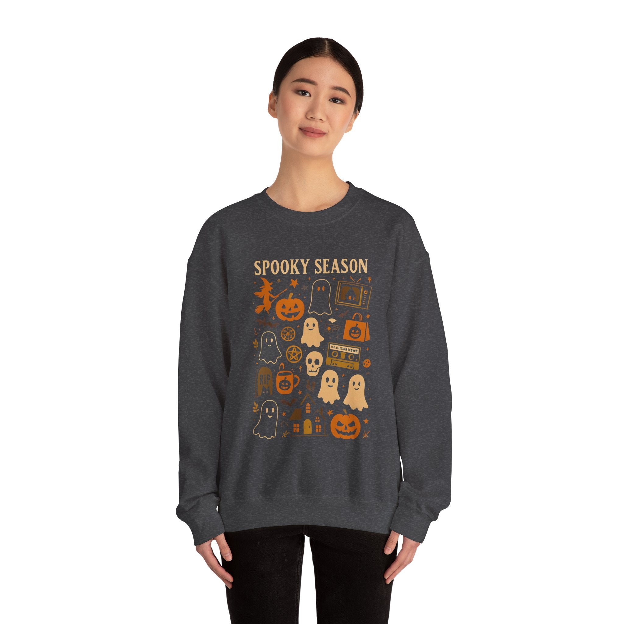 Spooky Season Crewneck Sweatshirt | Cozy Halloween Unisex Pullover