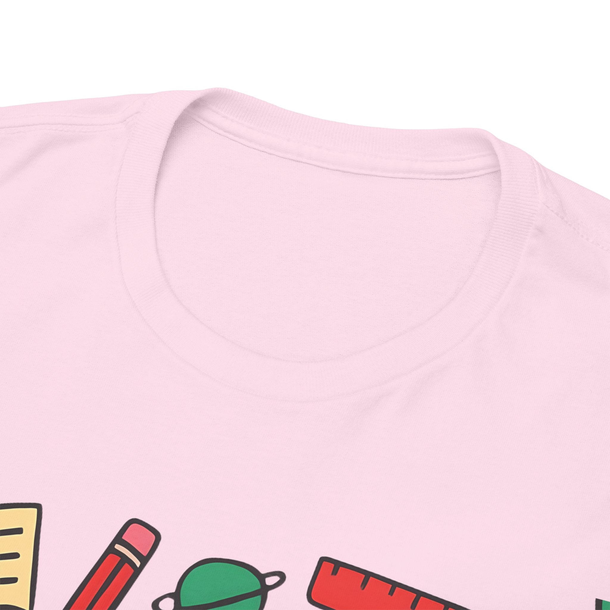 Colorful School Doodles Teacher Shirt – Back to School Graphic Tee | Math, Science & Classroom Gift for Teachers & Students