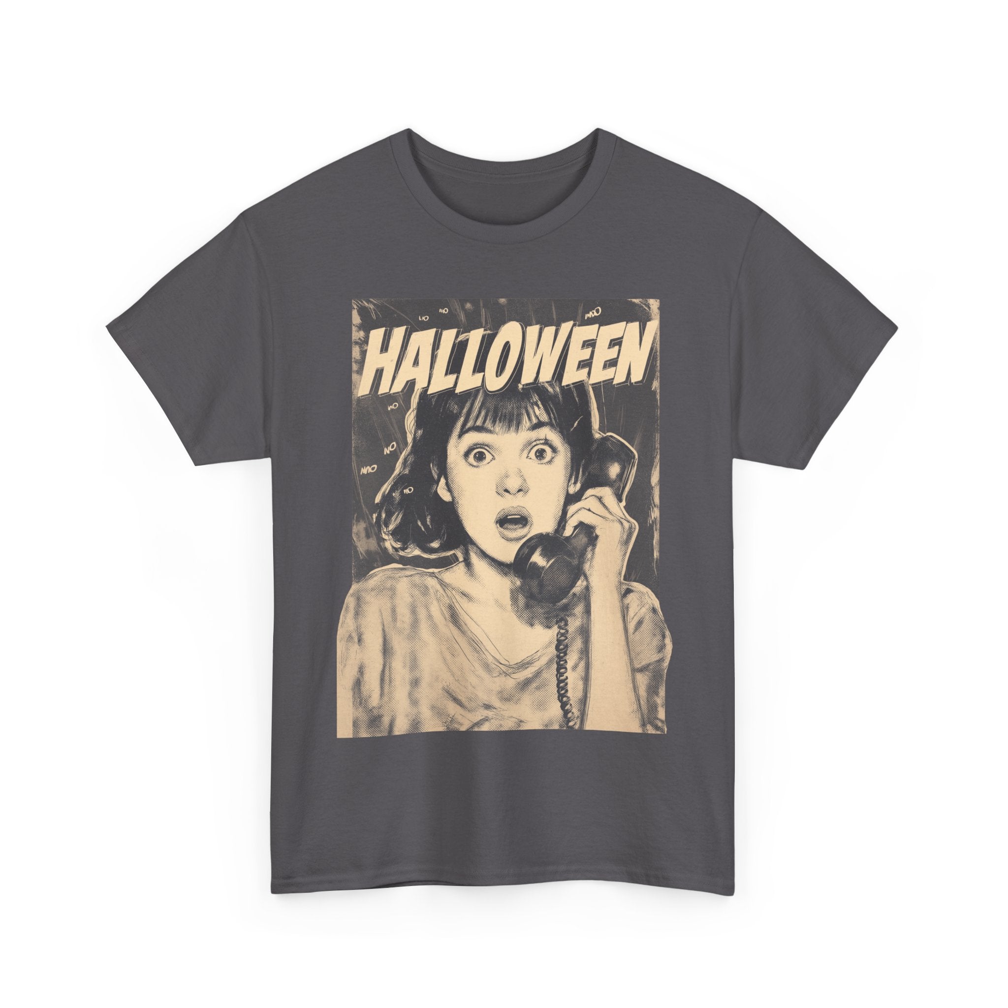 Halloween Retro Graphic Tee | Vintage Spooky Unisex Cotton Shirt, Fall Fashion, Horror Movie Gift