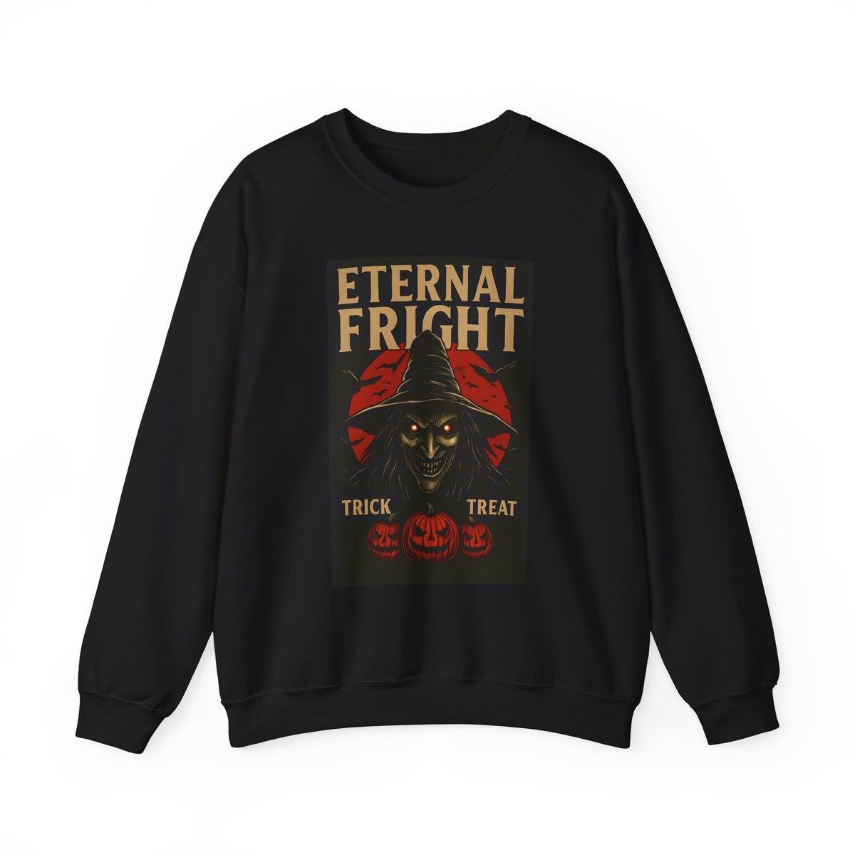Eternal Fright Crewneck Sweatshirt | Unisex Halloween Sweater, Cozy Fall Fashion, Spooky Trick or Treat Gift