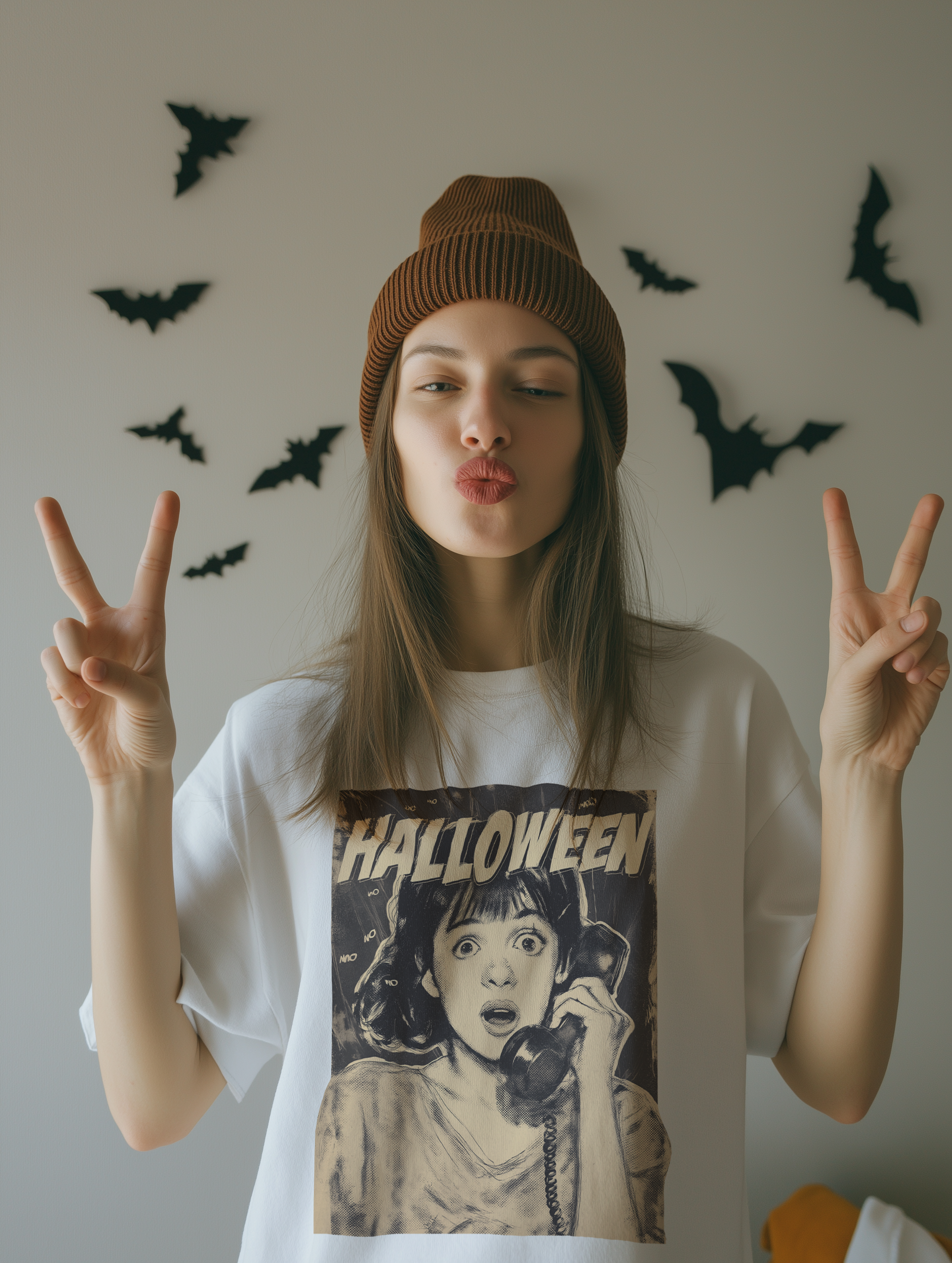 Halloween Retro Graphic Tee | Vintage Spooky Unisex Cotton Shirt, Fall Fashion, Horror Movie Gift
