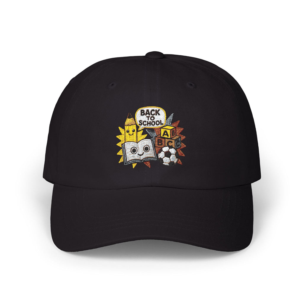 Back to School Embroidered Hat - Cute Pencil & Book Design, Teacher Baseball Cap, First Day of School Gift, ABC Blocks, Soccer Ball