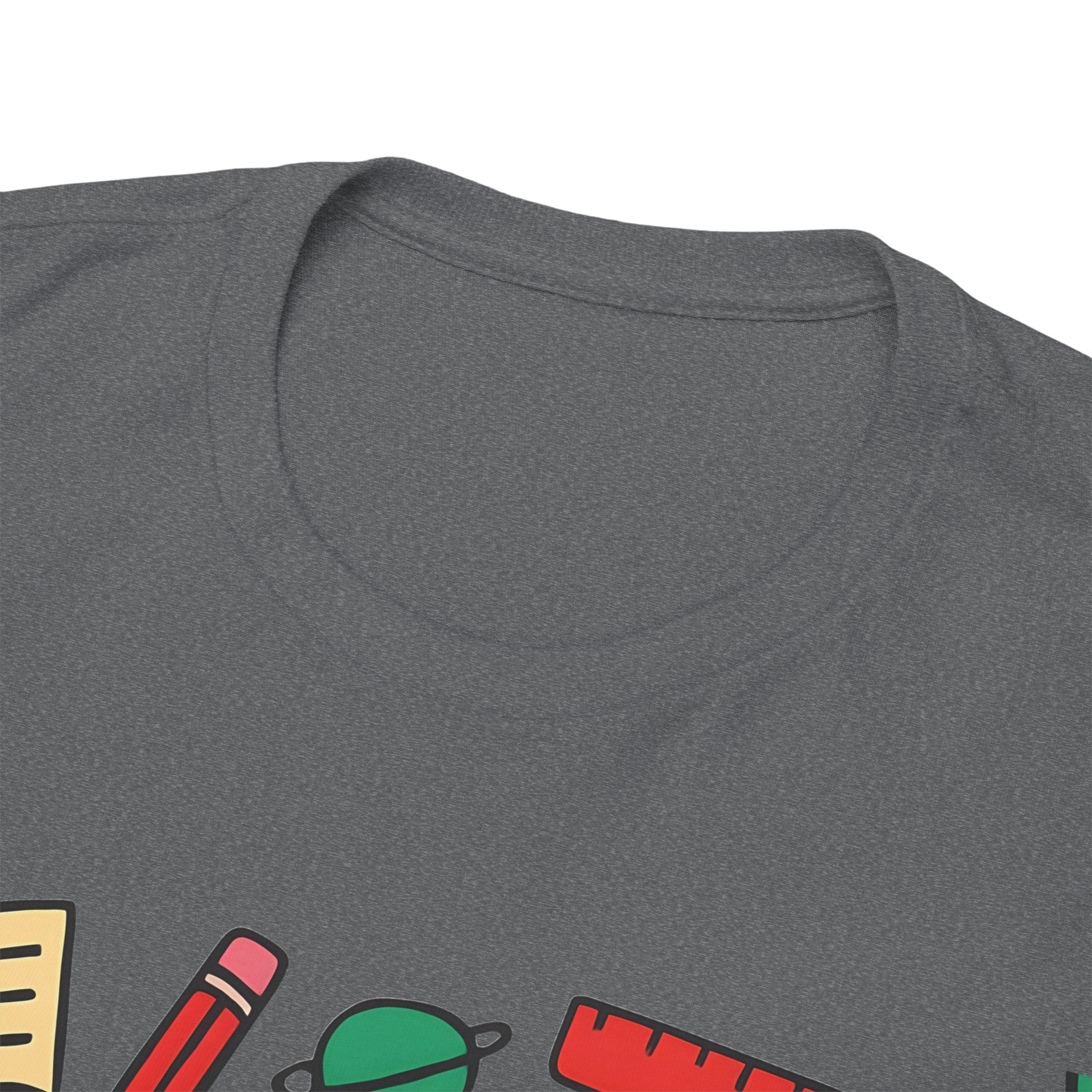 Colorful School Doodles Teacher Shirt – Back to School Graphic Tee | Math, Science & Classroom Gift for Teachers & Students