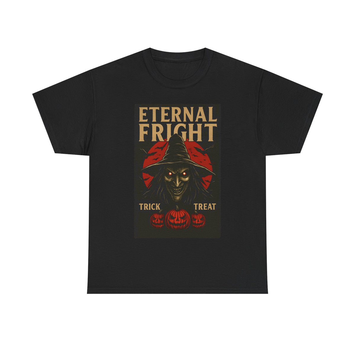 Halloween Graphic Tee | Eternal Fright Unisex Costume Shirt, Spooky Trick or Treat Top, Fall Festive Wear