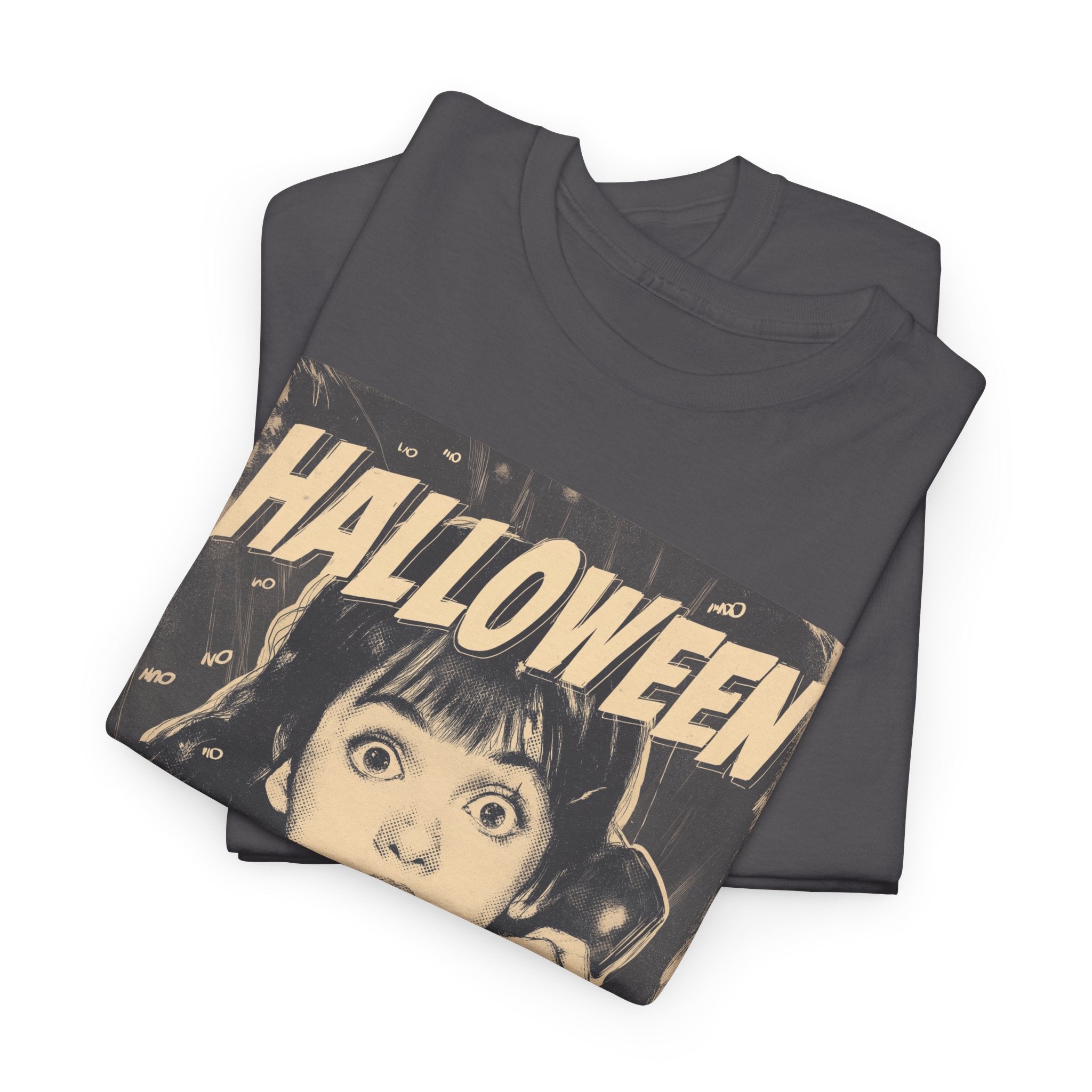 Halloween Retro Graphic Tee | Vintage Spooky Unisex Cotton Shirt, Fall Fashion, Horror Movie Gift
