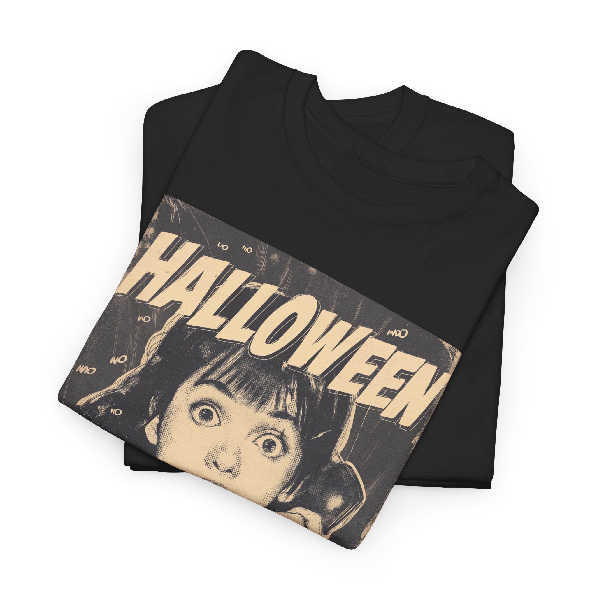 Halloween Retro Graphic Tee | Vintage Spooky Unisex Cotton Shirt, Fall Fashion, Horror Movie Gift