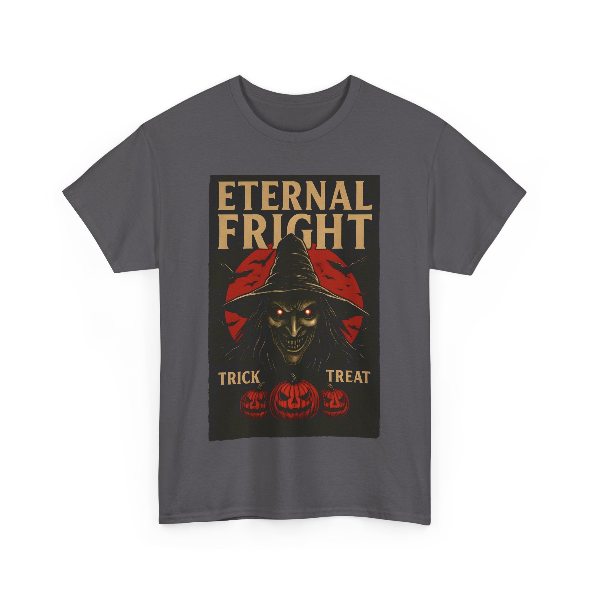 Halloween Graphic Tee | Eternal Fright Unisex Costume Shirt, Spooky Trick or Treat Top, Fall Festive Wear