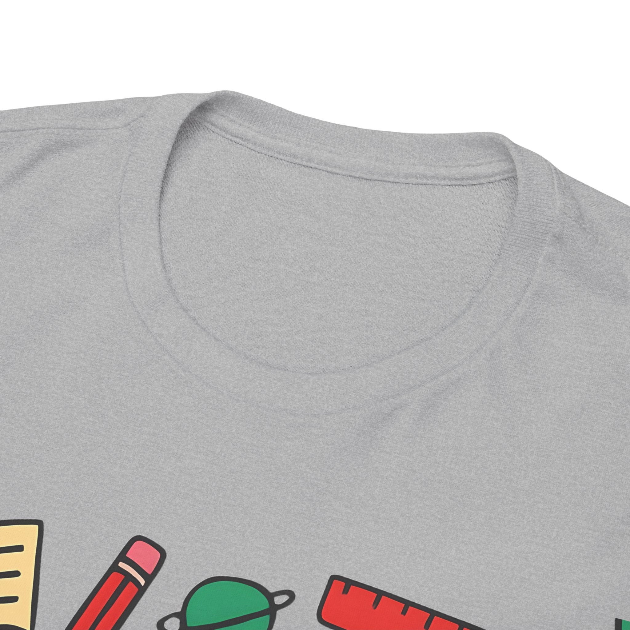 Colorful School Doodles Teacher Shirt – Back to School Graphic Tee | Math, Science & Classroom Gift for Teachers & Students