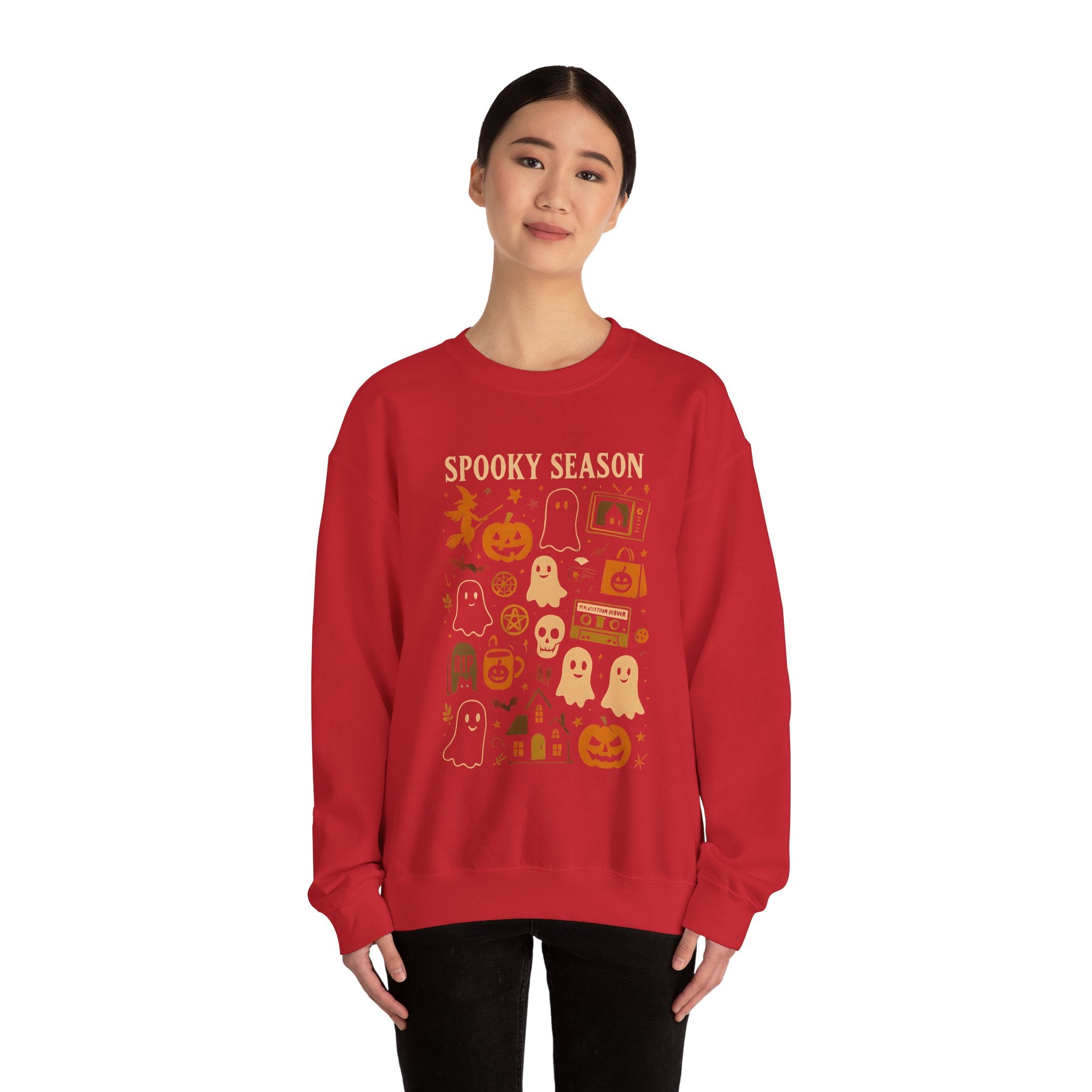 Spooky Season Crewneck Sweatshirt | Cozy Halloween Unisex Pullover