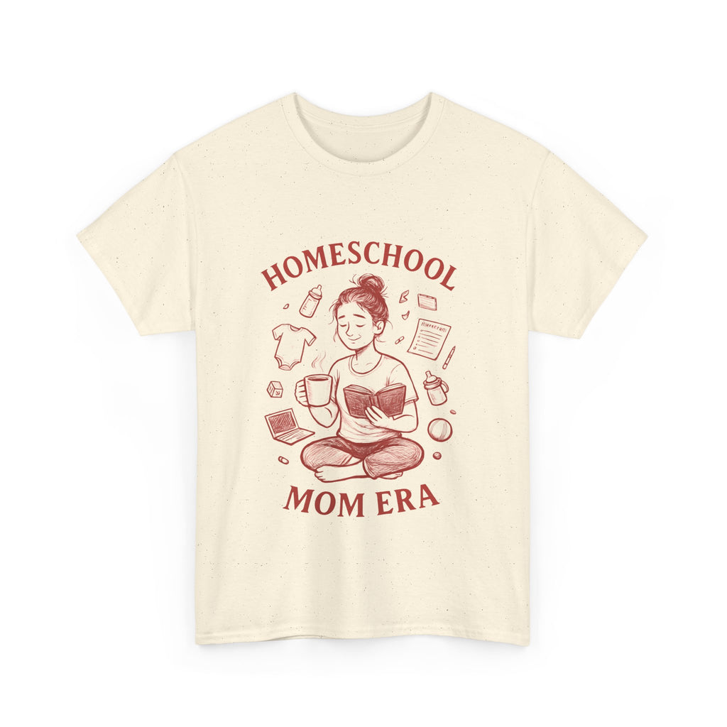 Homeschool Mom Era Tee, Unisex Cotton T-Shirt, Gift for Homeschoolers, Back to School Apparel, Cute Mom Shirt